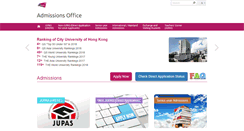 Desktop Screenshot of admo.cityu.edu.hk