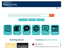 Tablet Screenshot of library.cityu.edu